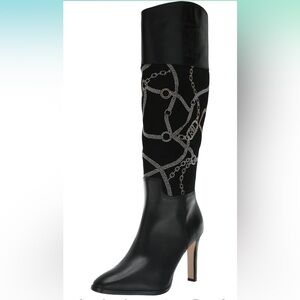 NEW Ralph Lauren Women’s Page Tall Leather Boot Fashion Size 8 Black